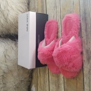 Nine West | Shoes | Nine West Pink Cozy Slippers Sz 6 Nwt | Poshmark